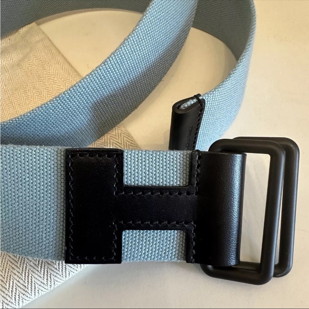 Hermes Nomade 40 Belt ( Med) Men’s Cielo Blue/ Noir